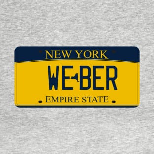 New York Weber vanity license plate T-Shirt